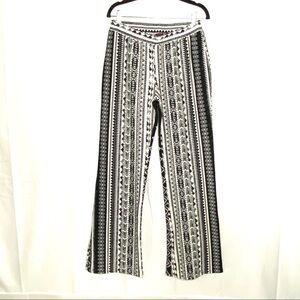 Material‎ Girl Wide Leg Black White Palazzo Pants L